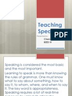 Teaching Speaking