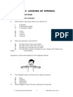 Unit 5 Looking at Springs: Objective Questions