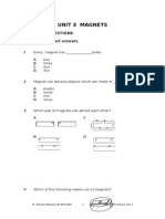 Unit 3 Magnets: Objective Questions