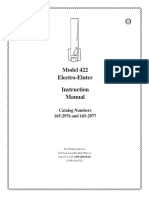 Model 422 Electro-Eluter Instruction Manual: Catalog Numbers 165-2976 and 165-2977