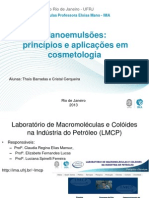 Apresentacao Nanoemulsões - Aplicações PDF