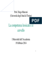 Marconi - La Competenza Lessicale e Il Cervello