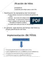 Planificación de Hilos