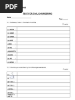 Test For DGM & Civil Engineering