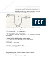 Differential Manometers