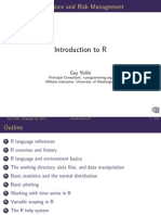 RIntroIntroduction To R