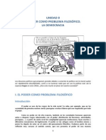 Unidad 8 El Poder Como Problema Filosofico La Democracia 2013-14