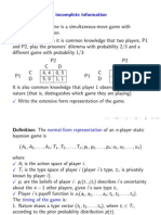 Static Games With Incomplete Information