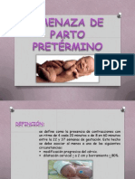 Amenaza de Parto Pretermino