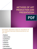 Methods of Art Production and Presentation