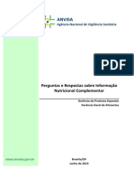 Perguntas e Respostas Sobre Informacao Nutricional Complementar