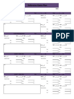 Defensive Call Sheet