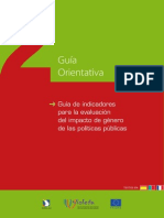 Guía de Indicadores para La Evaluación Del Impacto de Género de Las Políticas Públicas