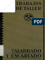 Trabajos de Taller Taladrado y Escariado