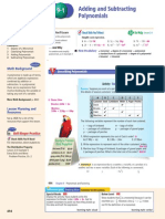 Adding and Subtracting Polynomials