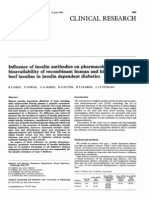 Clinical: Influence of Pharmacokinetics Bioavailability Highly Purified Beef Dependent