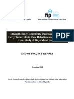 Strengthening Community Pharmacies Role in Early Tuberculosis Case Detection and Referrals in Jinja Municipality, Uganda - End of Project Report