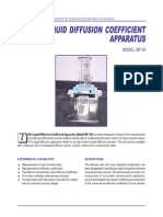 Liquid Diffusion Coefficient Apparatus BP09