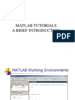 Matlab Tutorials A Brief Introduction