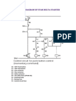 Typical Circuit Diagram of Star Delta Starter