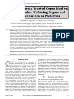 Effect of Enzyme Treated Copra Meal On Nutritive Value, Reducing Sugars and Oligosaccharides As Prebiotics