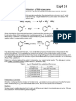 Exp't 51: Nitration of Nitrobenzene