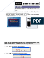 Installing The Driver: Installation of The SD WLAN Card Driver To The Pocket PC Using Microsoft Active Sync®