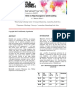 An Overview On High Manganese Steel Casting