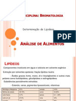 Determinação de Lipídeos