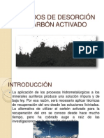 Métodos de Desorción Del Carbón Activado