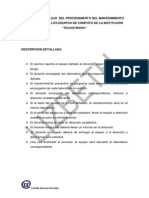 Diagrama de Flujo para El Mantenimiento Preventivo Del Centro de Cómputo de - Tecnotronic