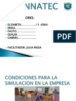 Condiciones para La Simulacion en La Empresa