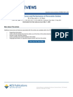 Chemical Structures and Performance of Perovskite Oxides