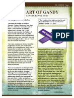 The Art of Gandy Newsletter Vol 1 Issue 1 Oct 2014 Love Does Not Hurt