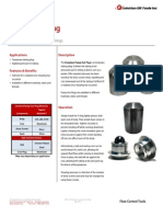 Pump Out Plug Technical Datasheet