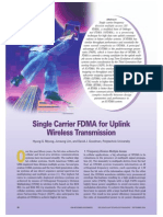 Single Carrier FDMA For Uplink Wireless Transmission