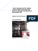 Barrier Analysis For The Supply Chain of Palm Oil Processing Biomass (Empty Fruit Bunch) As Renewable Fuel