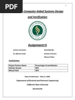 CSC 242:-Computer-Aided Systems Design and Verification: Assignment 5