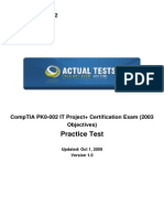 Practice Test: Comptia Pk0-002