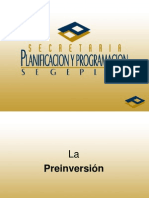 La Preinversión