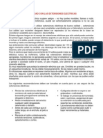 Seguridad Con Las Extensiones Eléctricas Charla 1 Semana Septiembre