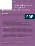 SAC Review: Omic' Technologies: Genomics, Transcriptomics, Proteomics and Metabolomics