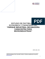 Estudio de Factibilidad Economica y Financiera Del