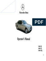 1992 300SE 400SE 500SEL Owner's Manual PDF