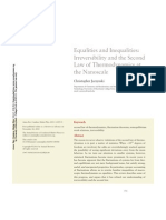 Equalities and Inequalities: Irreversibility and The Second Law of Thermodynamics at The Nanoscale (Jarzynski C.)