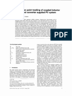 Maximum Power Point Tracking of Coupled Interleaved Boost Converter Supplied System