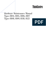 IBM ThinkCentre 8104-3JU Hardware Maintenance Manual