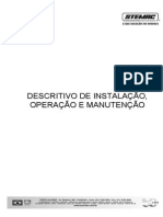 Descritivo de Instalação, Operação e Manutenção