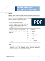 Laporan Nota Desain Slope Stability