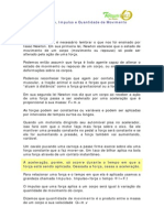 Força, Impulso e Quantidade de Movimento